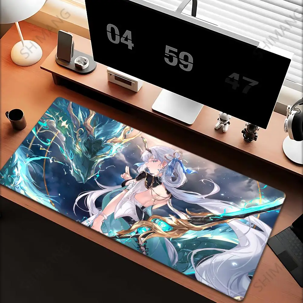 

Game Wuthering Waves Jinhsi Mousepad Large Gaming Mouse Pad LockEdge Thickened Computer Keyboard Table Desk Mat