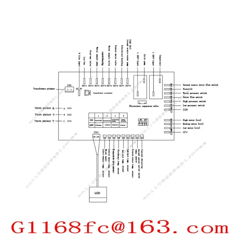 CC628A Commercial Water Heater & Swimming Pool Heat Pump Controller PCBA Control Board PCB Circuit Board