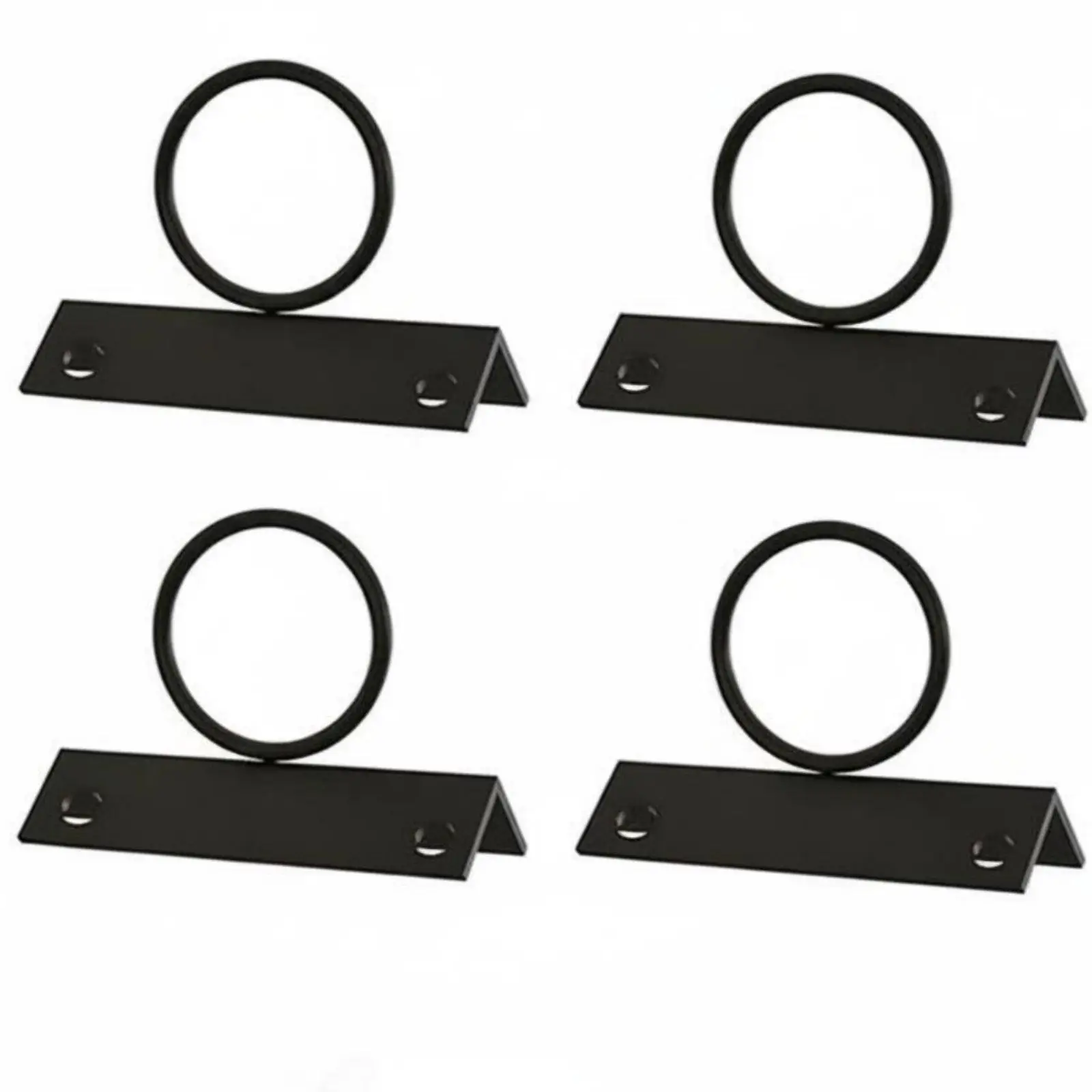 4 Pieces 90 Degree Rope Support Rust Resistant Corner Rope Brackets Finish Drop