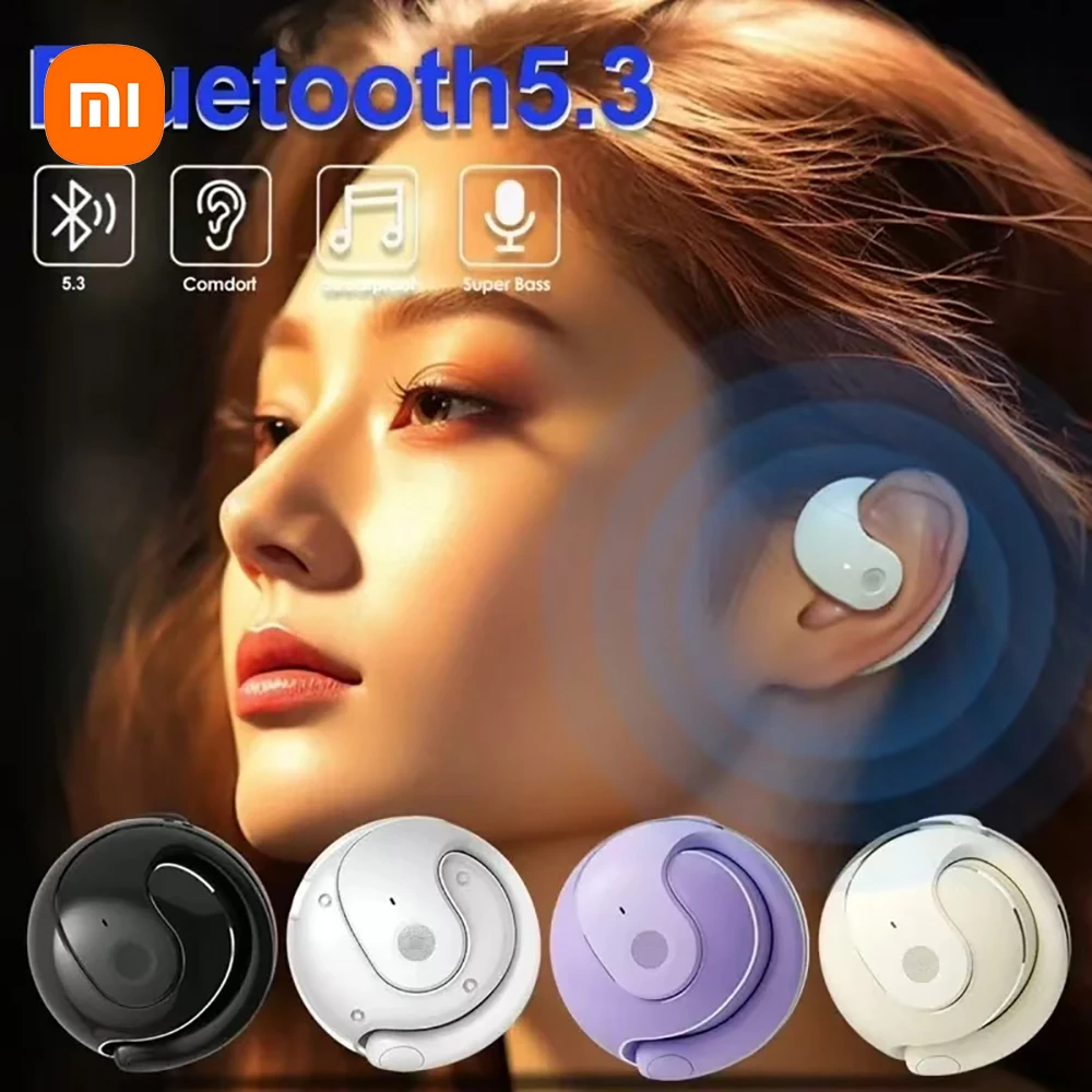 Xiaomi Mijia Little Coconut Ball Wireless Headset Bluetooth 5.3 Open-ended Earphones Intelligent Calls Noise Reduction Headphone