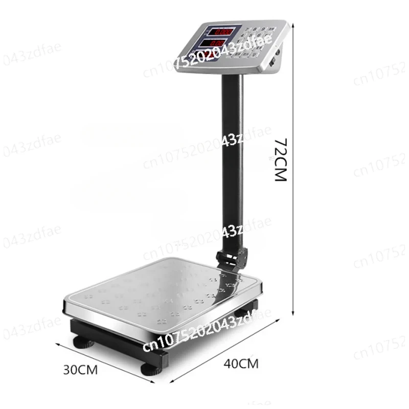 Commercial bench  stainless steel 150kg electronic scale 100kg  scale folding scale stainless steel material waterproof