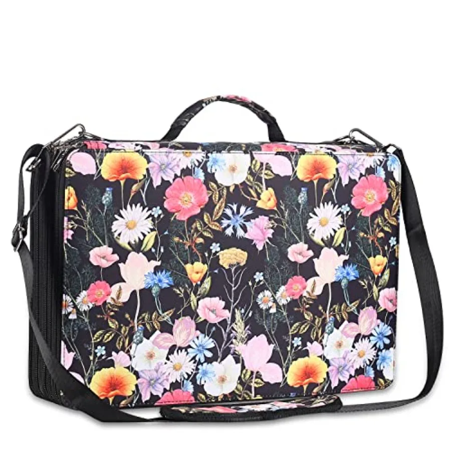 

Pencil Case Slot Holds 500 Colored Pencils or 340 Color Gel Pens with Zipper Closure Large Capacity Composite Cloth Pen Organiz