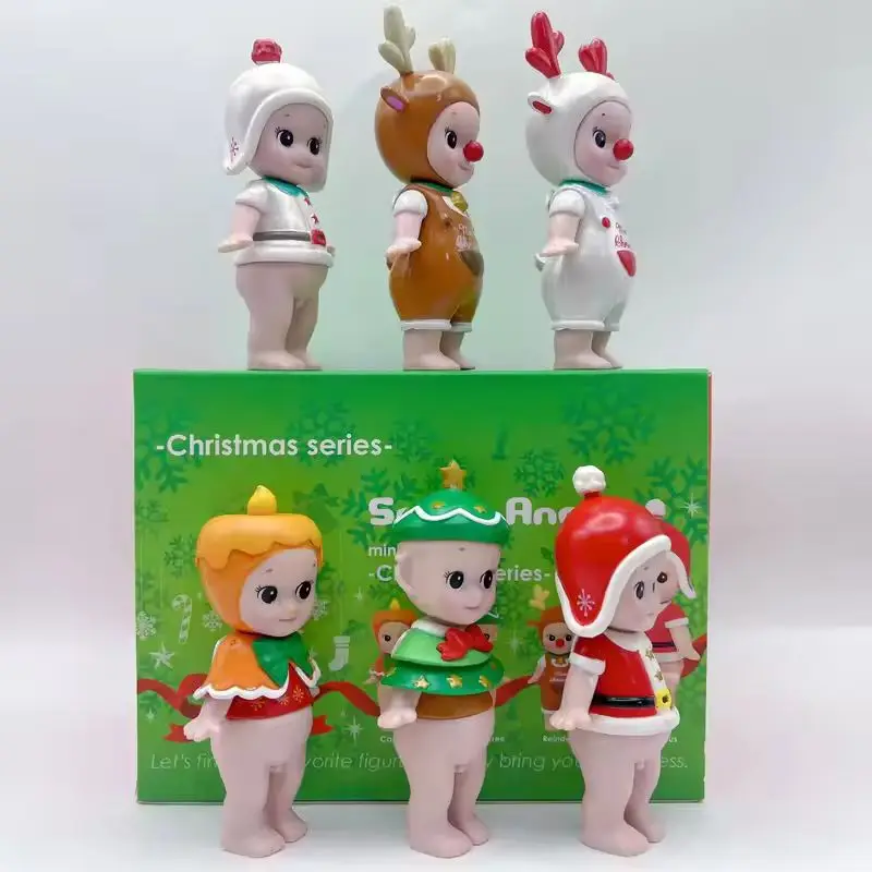 Sonny Angel Mini รูปคริสต์มาส Series กล่องตาบอดของเล่นตุ๊กตาน่ารักอะนิเมะ Action Figure เครื่องประดับตุ๊กตาตุ๊กตาเดสก์ท็อปของขวัญของเล่น