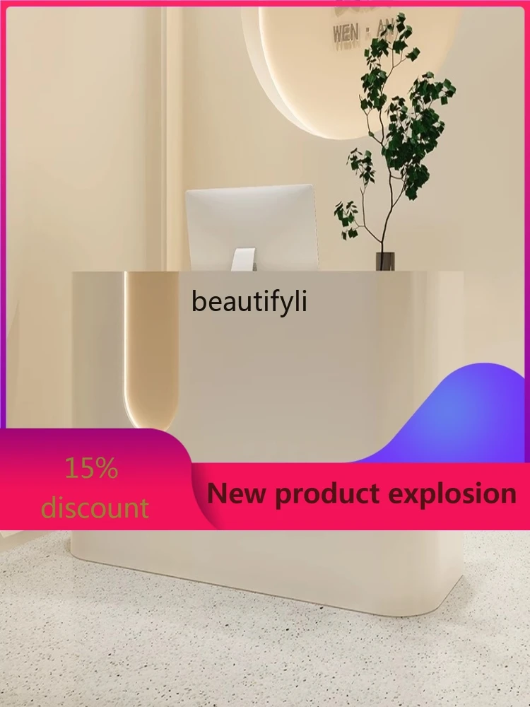 

Cashier Shop Small Counter Modern Minimalist Beauty Salon Clothing Store Paint Bar Company Front Desk Reception