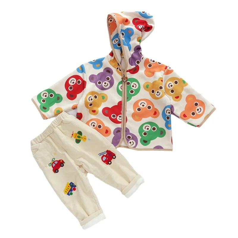 Japanese Boys Jackets Fleece Warm Jacket Casual Coat Baby Clothes Kids Outerwear Girls Coats Baby Boy Winter Clothes Jaqueta