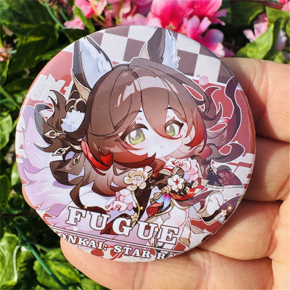 Gra Honkai: Star Rail Tingyun Fugue Rappa Herta Aglaea kostiumy Cosplay SPTE cynowana przypinka akcesoria wisiorek Prop