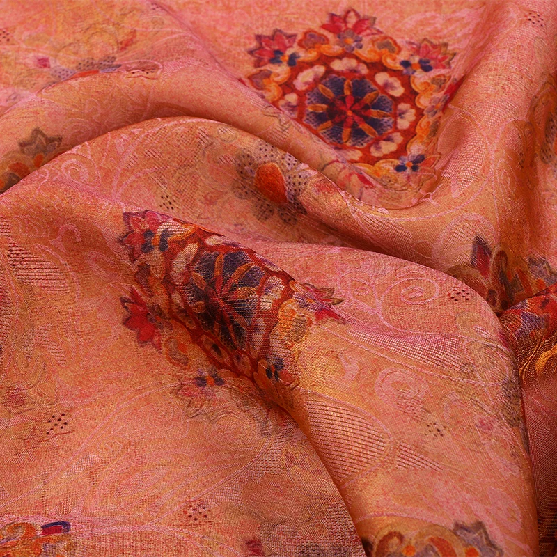 

Новая китайская ткань для штор с вышивкой, для дома, элегантный принт в стиле чонсам и ханьфу, текстильные материалы для рукоделия, женская летняя коллекция