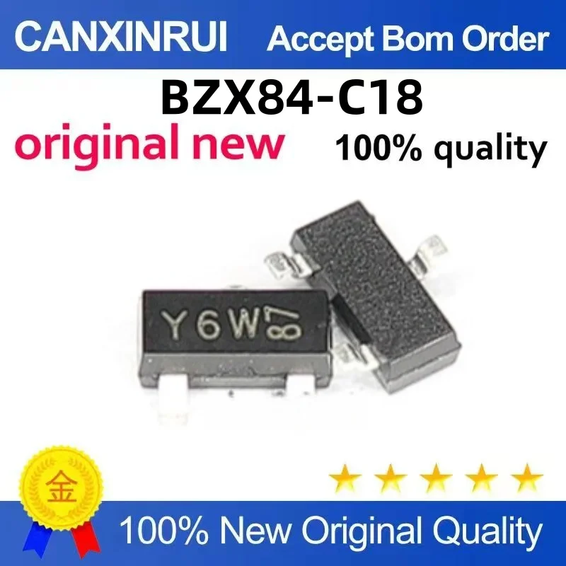 (10-300piezas)The brand new original BZX84-C18 Y6W SOT-23 spot chip IC starts with a start