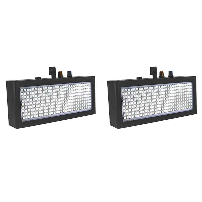 AA05 2X Stage Strobe Light, 270 LED Super Bright Flash Stage Lighting White Light For Wedding, Xmas, Birthday, Club, US Plug
