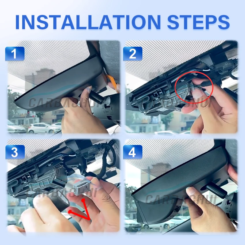 4K HD 2160P Plug and play Wifi Car DVR Video Recorder Dash Cam Camera For Toyota Corolla 2022 2021 2020 2019 APP Control DashCam