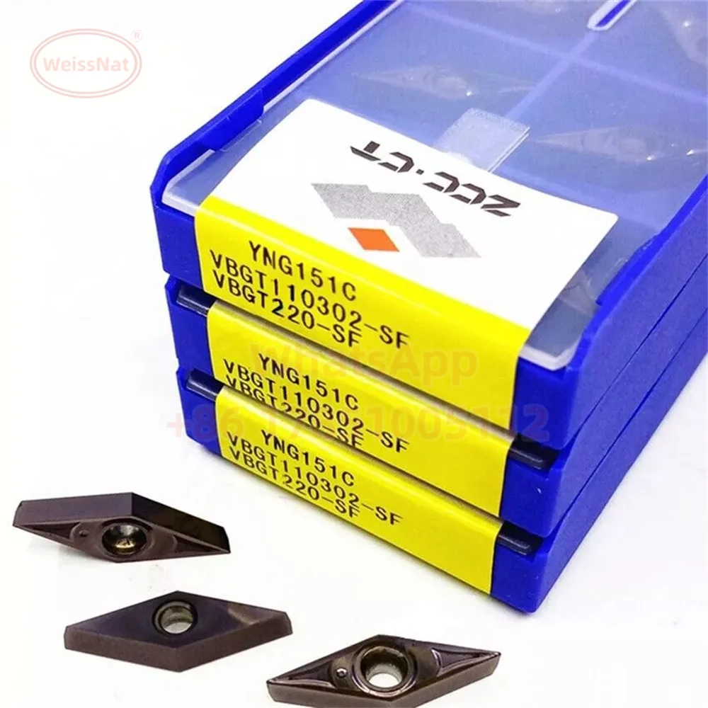 ZCC.CT VBGT110302 VBGT110304-SF YNG151C Carbide Insert VBGT Inserts