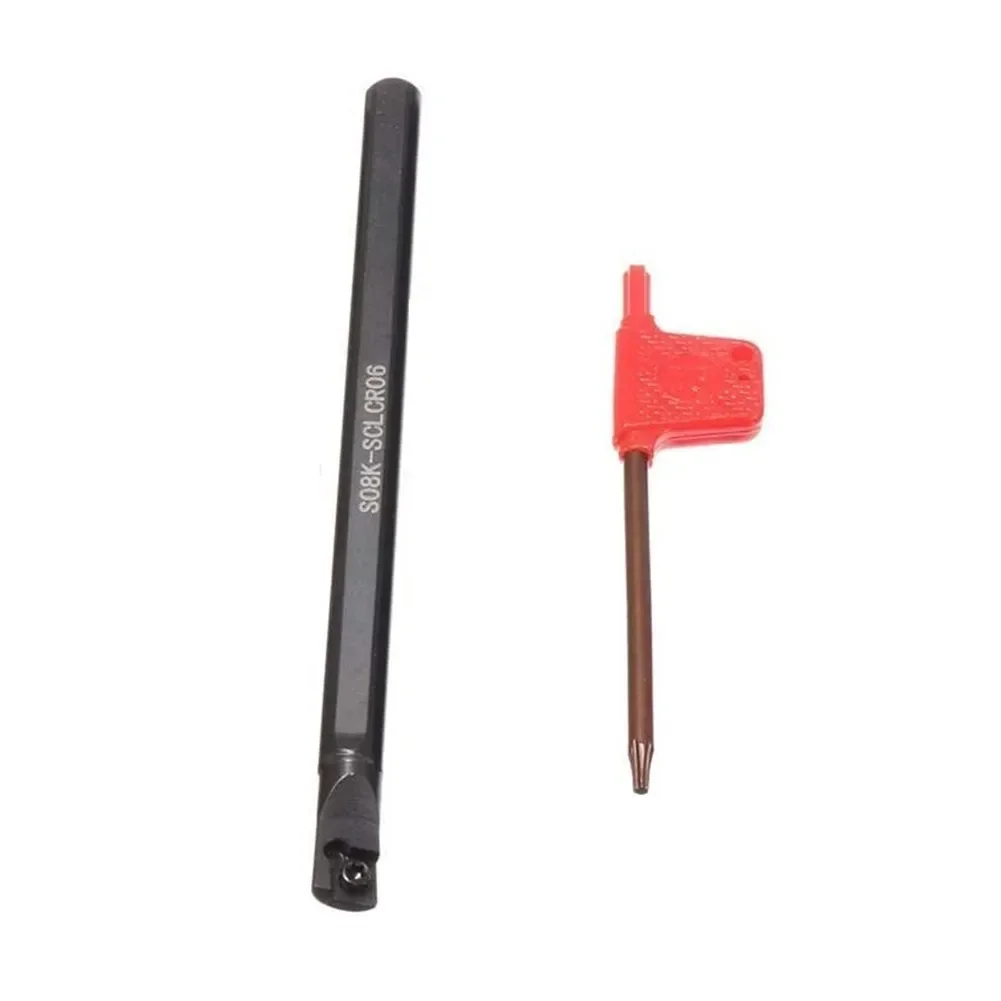 Imagem -04 - Barra Chata de Torno de Ferramenta de Torneamento Sclcr06 de 10 mm e 10x Ccmt 060204 -hm Suporte de Inserção Barra Chata Cortador de Torno Haste de Torneamento de Metal Duro