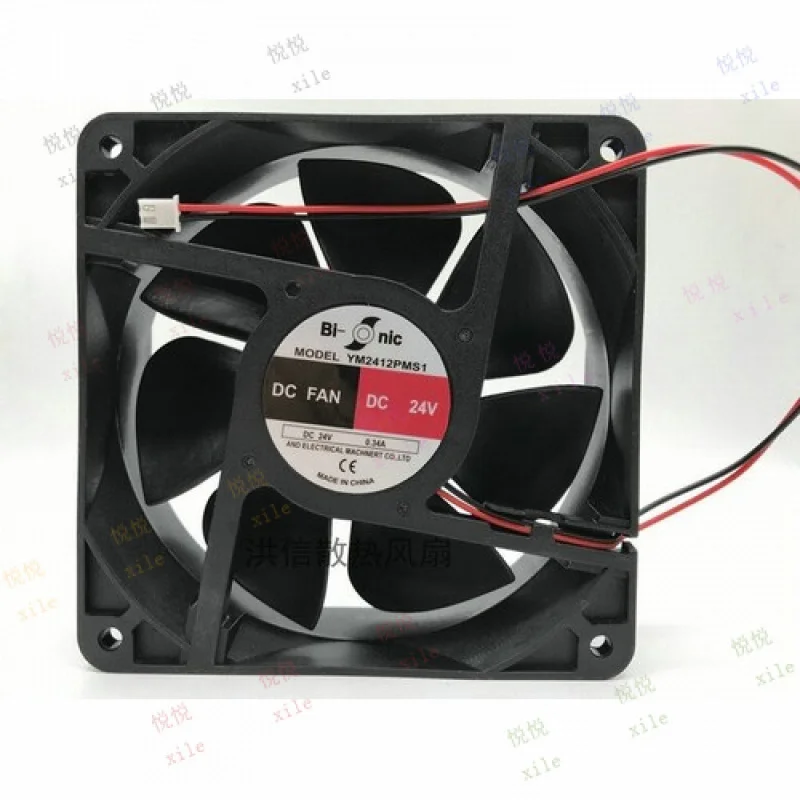 

L L ДЛЯ Bi-onic YM2412PMS1 12038 охлаждающий вентилятор DC24V 0,34A 120 мм Осевой вентилятор 2 контакта