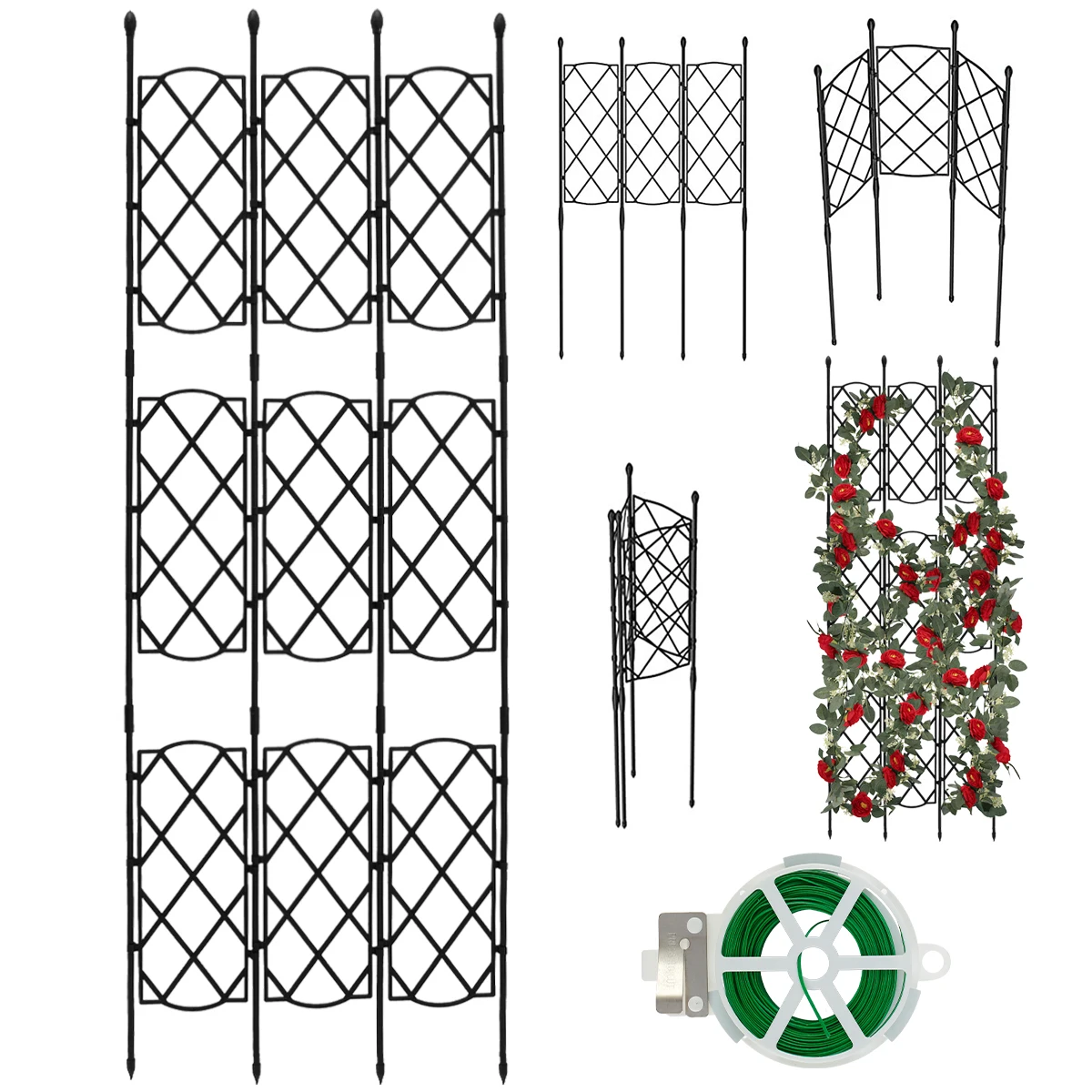 Plant Trellis Frame for Climbing Garden Outdoor Sturdy Garden Trellis Multifunctional Plant Support Trellis Plant Trellis Decor