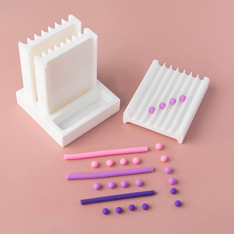 2-in-1 Tonkugel-Former, Handrollwerkzeug zum Formen von weicher Keramik, für DIY-Schmuck, Ohrringe, handgemachte Bastelarbeiten – Detail 8