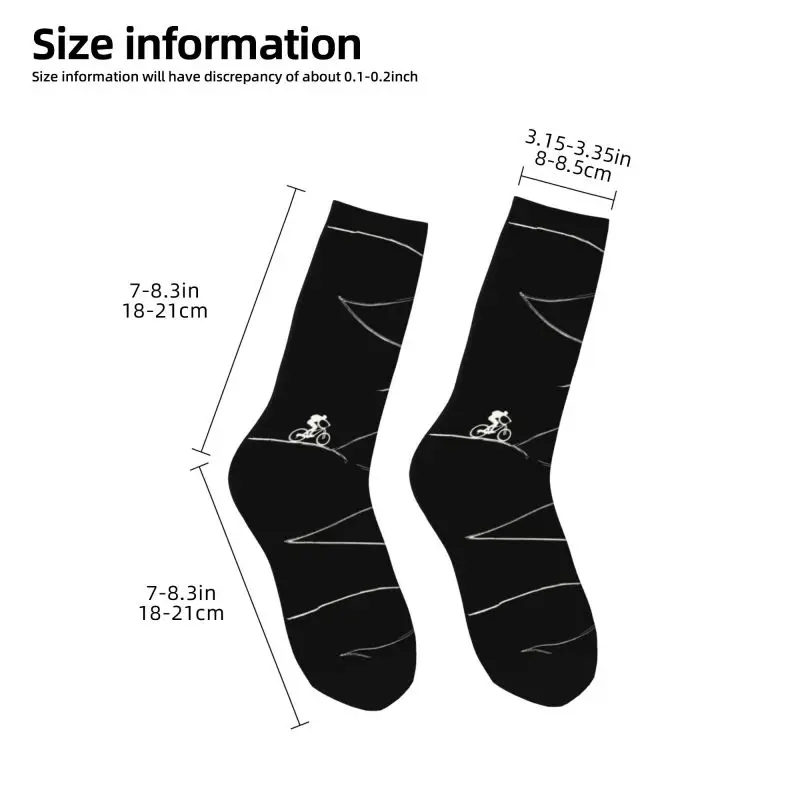 Cool Men's Mtb Mountain Bike Dress Socks Unisex Breathbale Warm 3D Printing Cycling Bicycle Cyclist Crew Socks