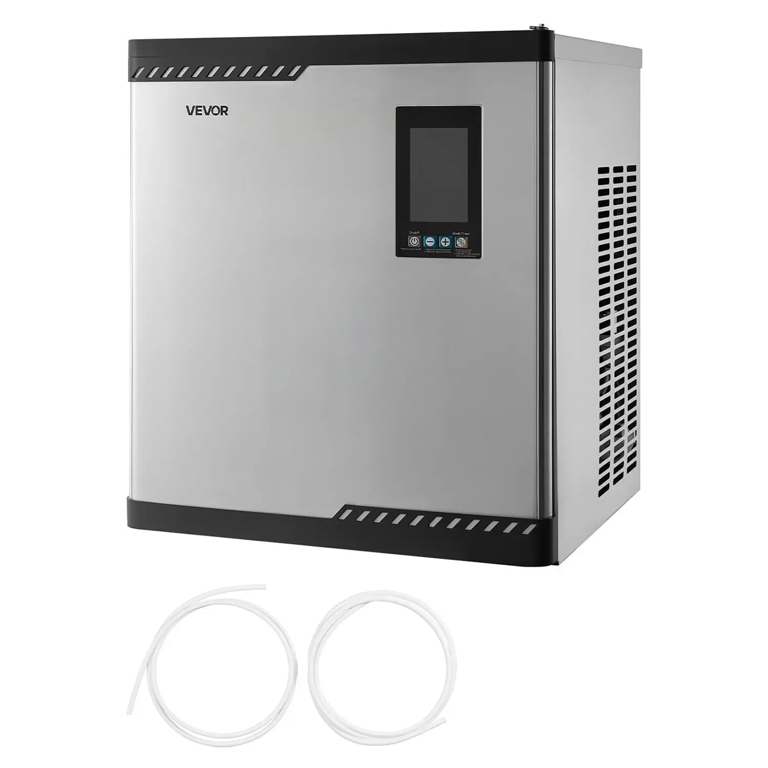 Commercial Ice Maker Machine - Head, 300 Lbs/Day Stainless Steel Ice Machine with Scheduled Ice-Making, Self-Cleaning, Adjustabl