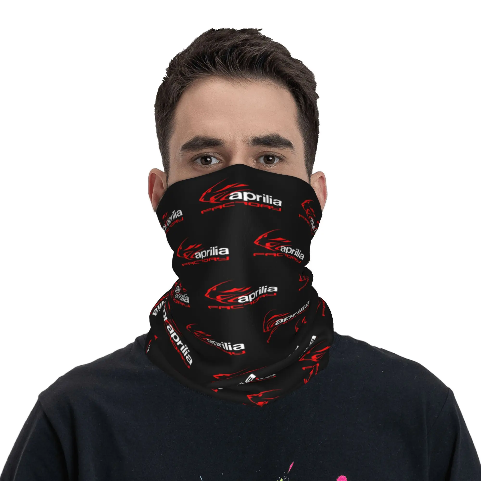 사용자 정의 오토바이 A-Aprilias Neck Gaiter 여성 남성 자외선 차단 겨울 모터 스포츠 Motocross Bandana 스카프 스키