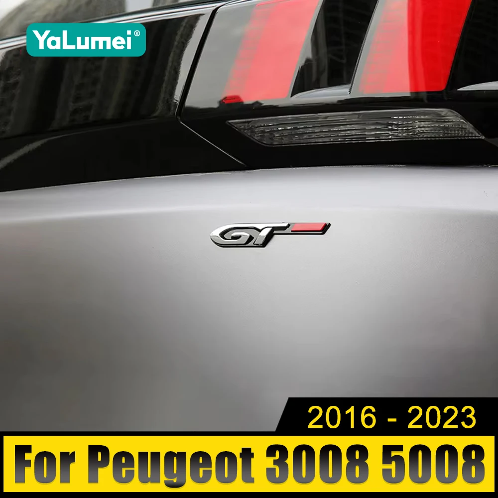 

For Peugeot 206 207 208 306 307 308 T9 408 508 5008 3008 4008 406 407 2008 SW CC ABS GT Badge Emblem Trunk Sticker Accessories