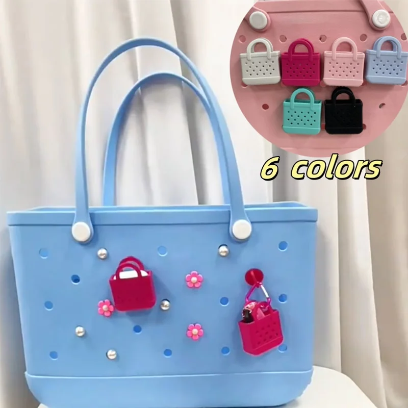 

Creative Mini Handbag Case Earphone Box Bluetooth Headset Case Portable Waterproof Storage DIY Eva Beach Bag Hanging Accessories