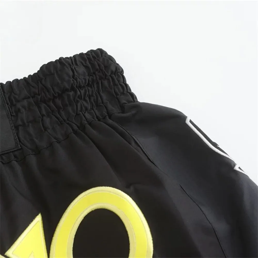 Professional Original Embroidered Sports Boxing Muay Thai Boxing Shorts Authentic Thailand Import Fighting Sports Gear Unisex image 4