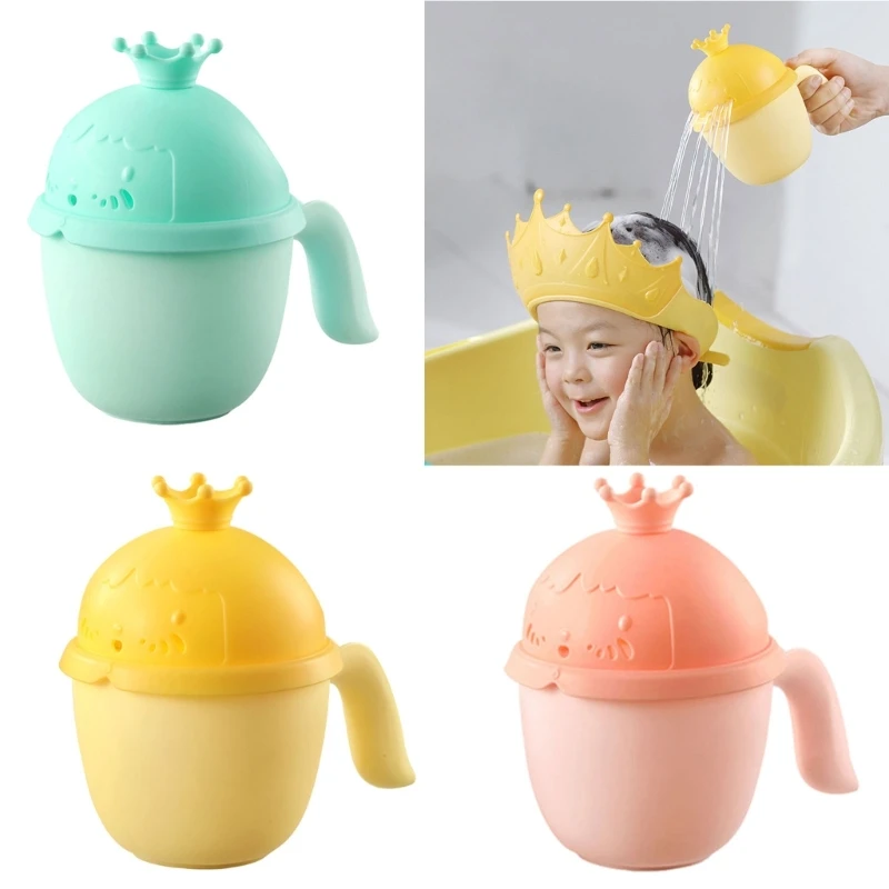 Bath Rinser Shower Cup Children Bath Cup for Children Hair Washing Toddler Ear Eye Protective Bath Cup Kid Watering Pot