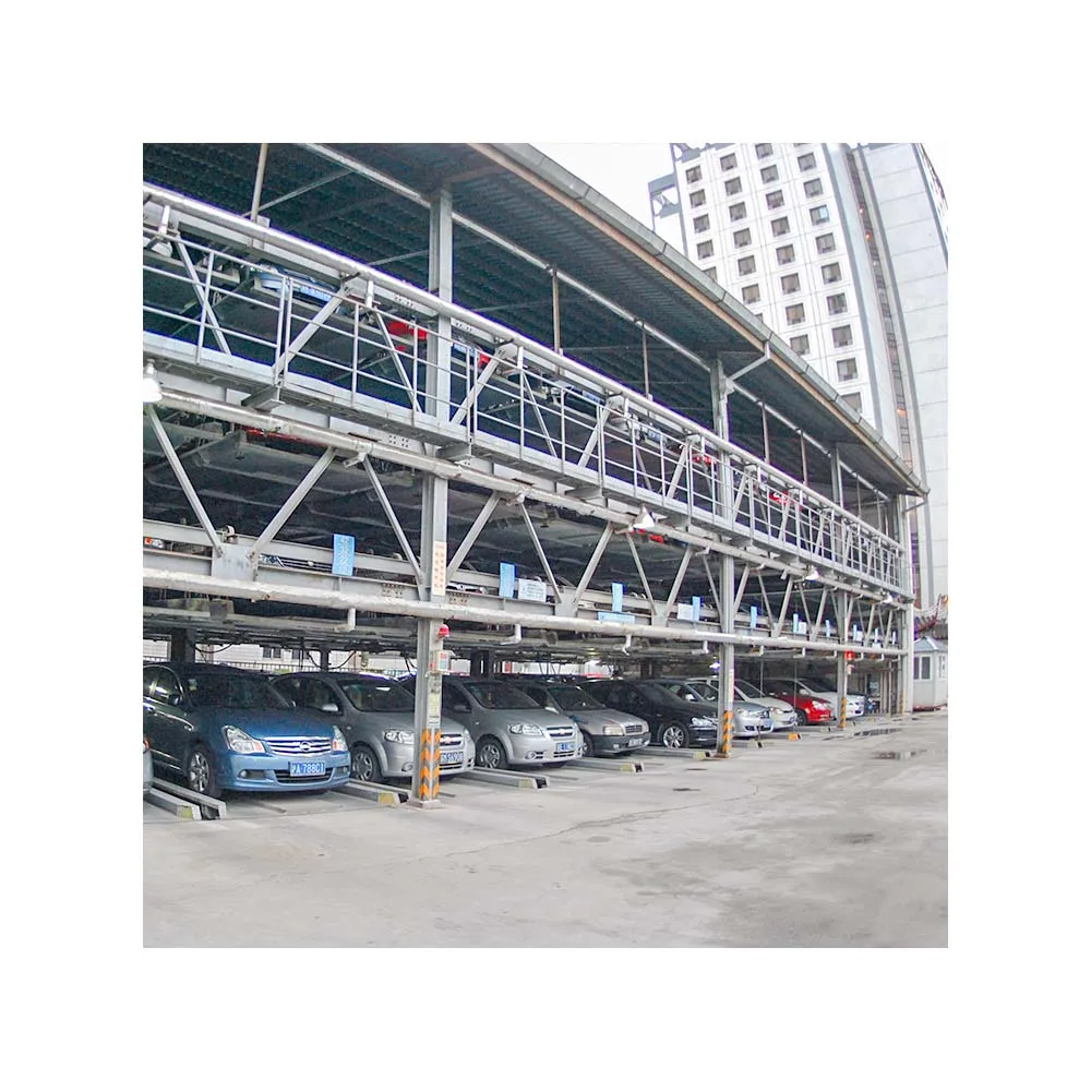 Multi-Storey Basement Steel Puzzle Auto Parking Lift Equipment Motor-Driven With Painting Finish For Car Parking Lot