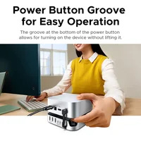 UGREEN USB HUB Docking Station for Mac Mini M4/M5/M6 M.2 NVMe SSD 8TB Max 10Gbps USB-A&C Ports SD&TF 170MB/s USB Splitter Dock 6