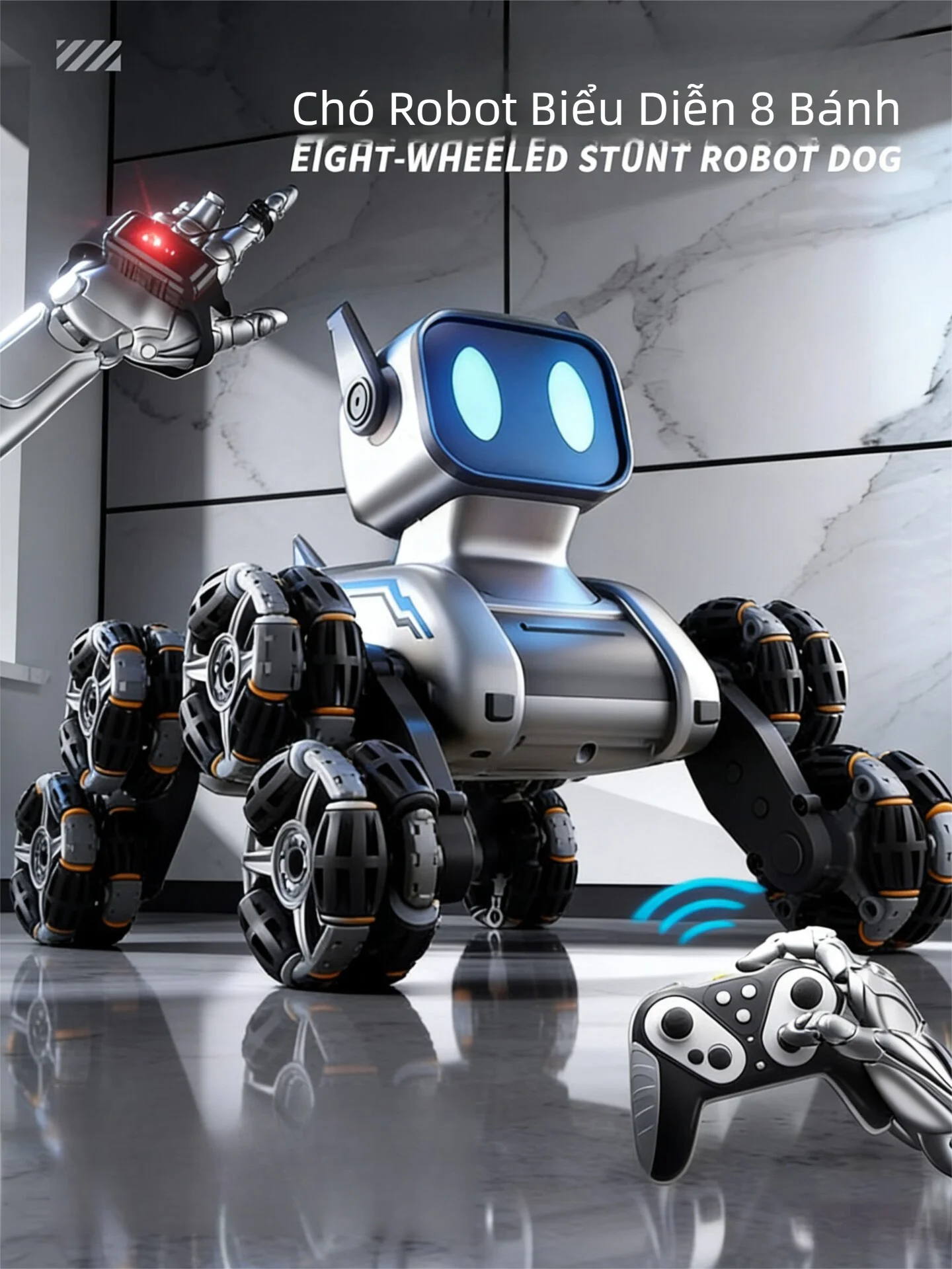 BTOP | Chú Chó Robot Điều Khiển Từ Xa với Động Tác và Điều Khiển Đôi