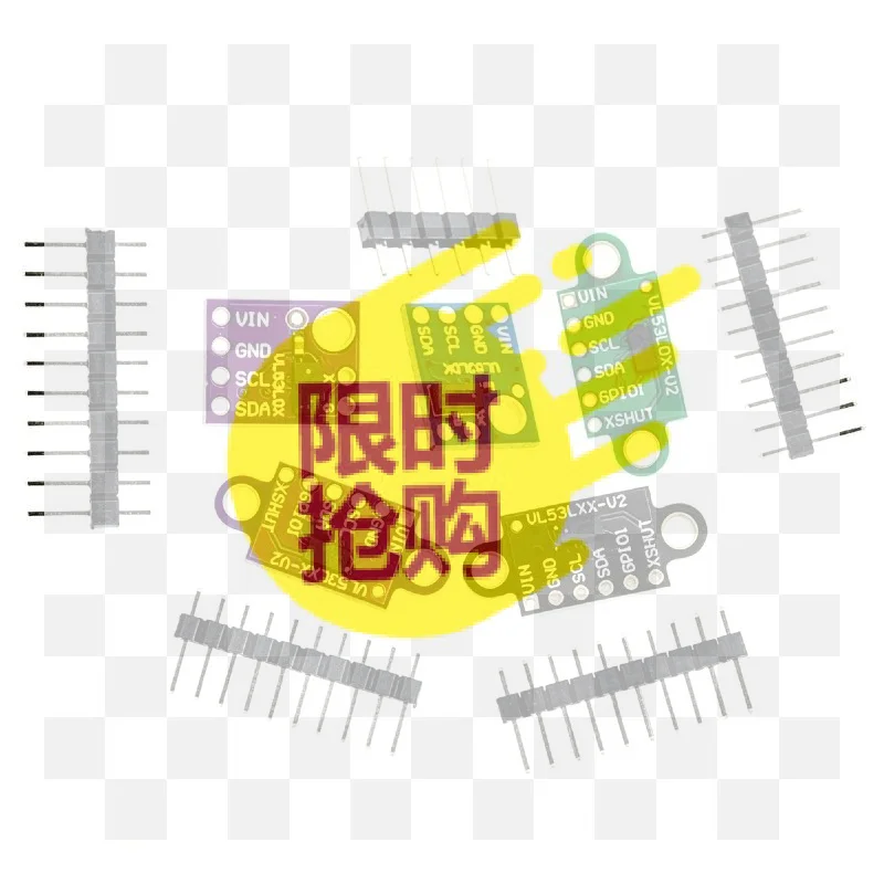 【BA】1 Set Breakout 940nm GY-VL53L0XV1 Laser Distance VL53L0X Time-of-Flight ToF Laser Ranging Sensor