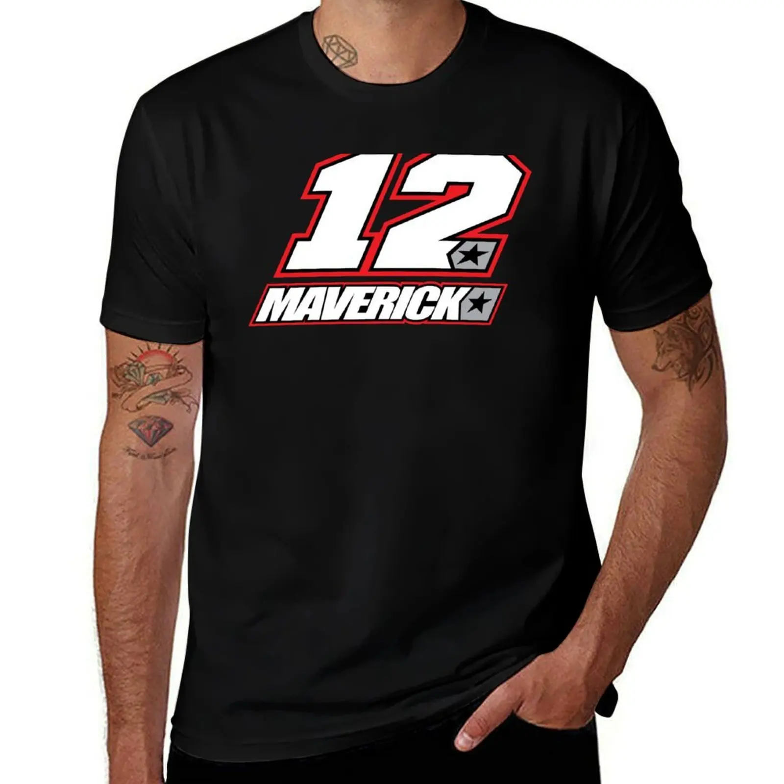 Maverick Vi?ales 12 T-Shirt Large Size Soft Cotton T-Shirt