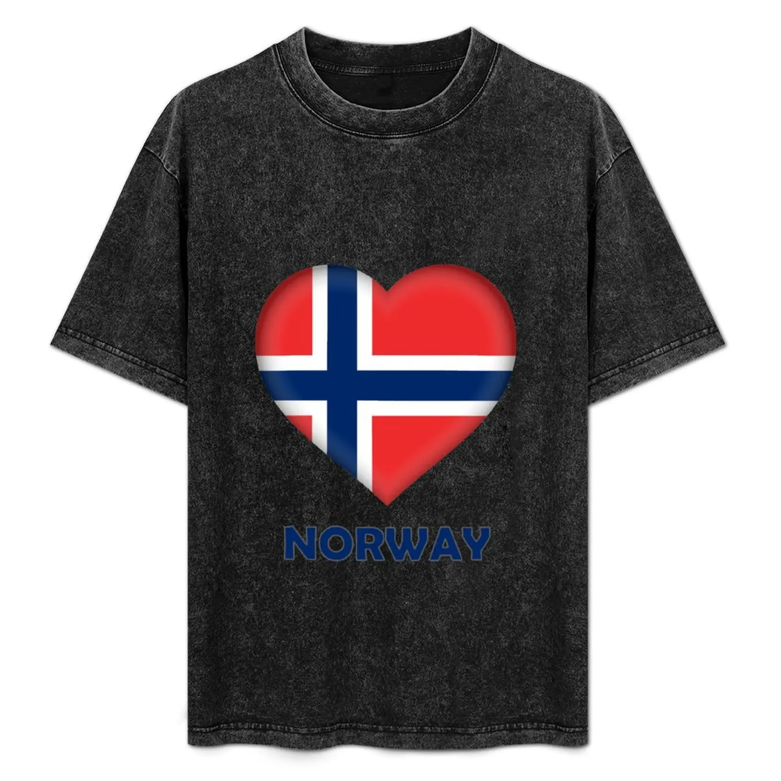 Heart Flag - I Love Norway T-Shirt man clothes graphic tee shirt anime t shirts korean fashion men workout shirt