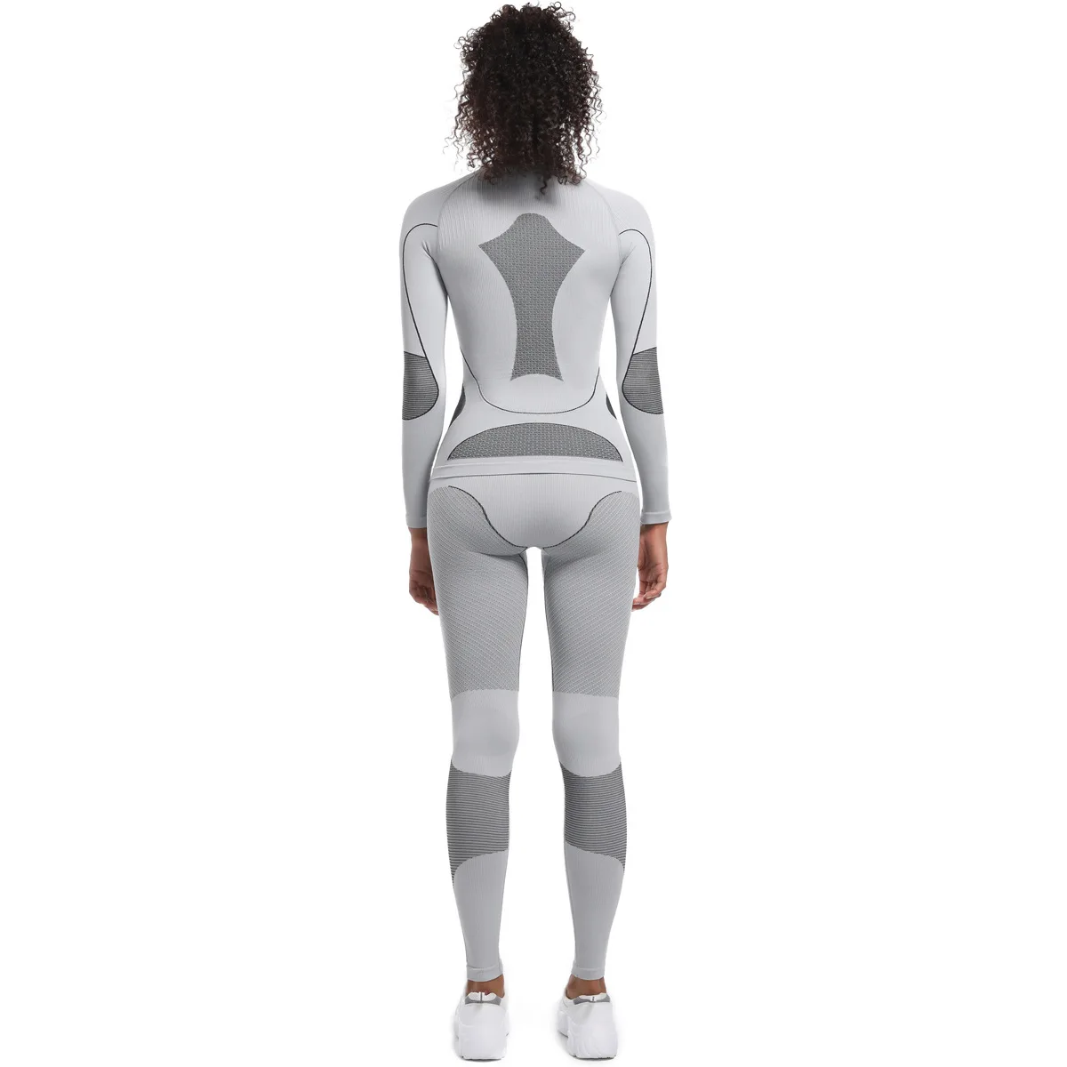 Ensemble de sous-vêtements de ski pour femmes et filles, longs caleçons trempés, thermique, fitness, entraînement, gymnastique, ski, snowboard, sport, course, yoga, exercice, 01