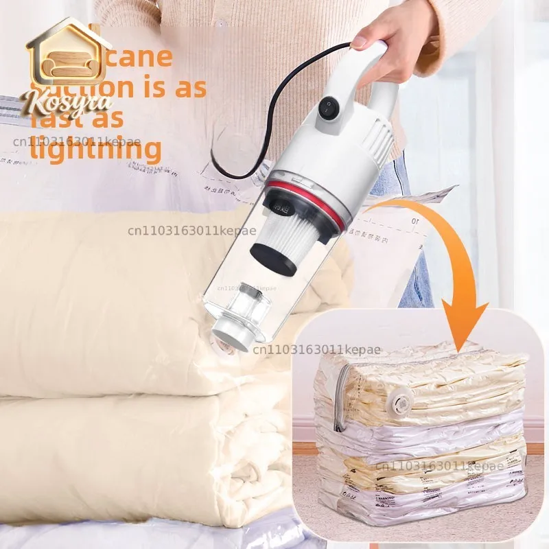 vacuum-compression-bag-storage-bag-air-pump-quilt-clothing-quilt-household-electric-pump-compression-bag-set