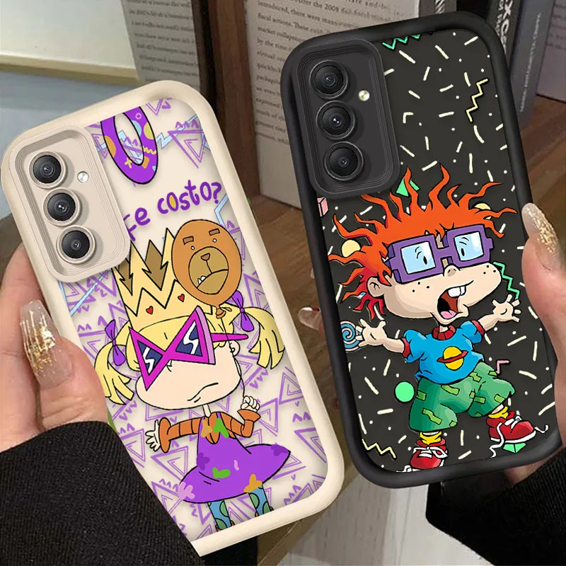 Чехол Hot Cartoon R-Rugrats для Samsung Galaxy S23 S25 S24 Ultra S22 S21 Plus FE A56 A36 A26 A16 A06 A15 A25 A35 A55 5G Cover