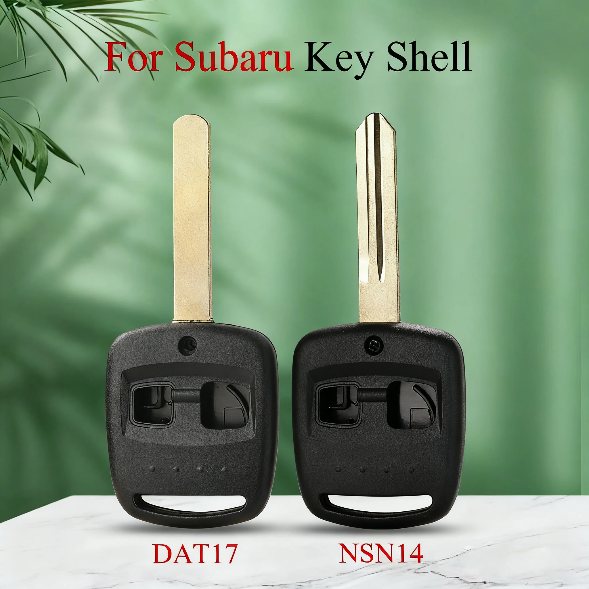 

jingyuqin 2 Button Remote Key Shell Case Fob For Subaru Forester Legacy Impreza Outback With NSN14/DAT17 Blade