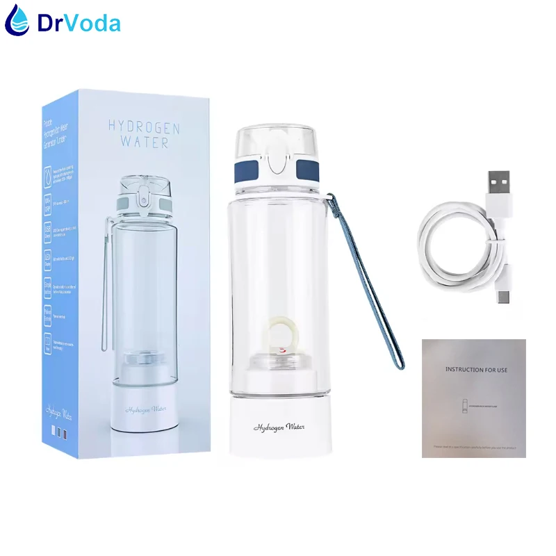 Japanese tech Super High Concentration Portable Hydrogen Rich Generator Water Bottle Korea Design SPE/PEM WaterIonizer H2 Cup