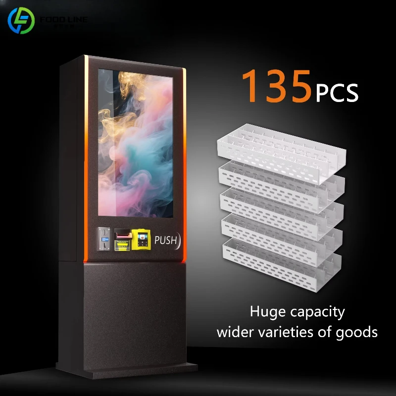 Customized Modern Design Adult Vending Machine Face Recognition Age Check Self Service Retail Selling Machine