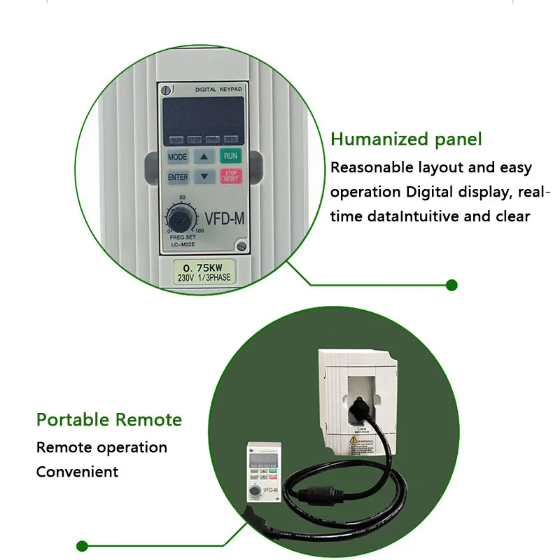 New inverter three-phase 380V 0.75KW governor