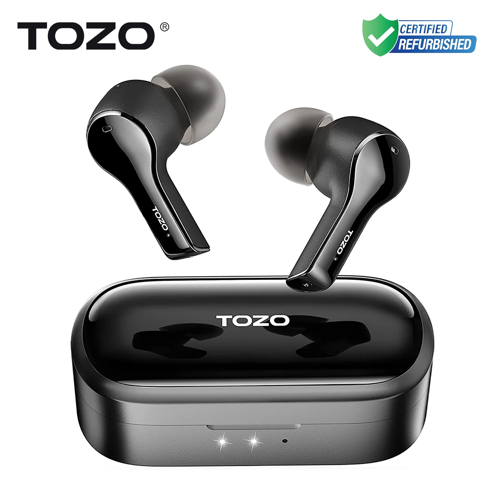 

Восстановленные настоящие беспроводные наушники TOZO T9, ENC-вызовы, AI с шумоподавлением и 4 микрофонами, наушники с глубокими басами, IPX7