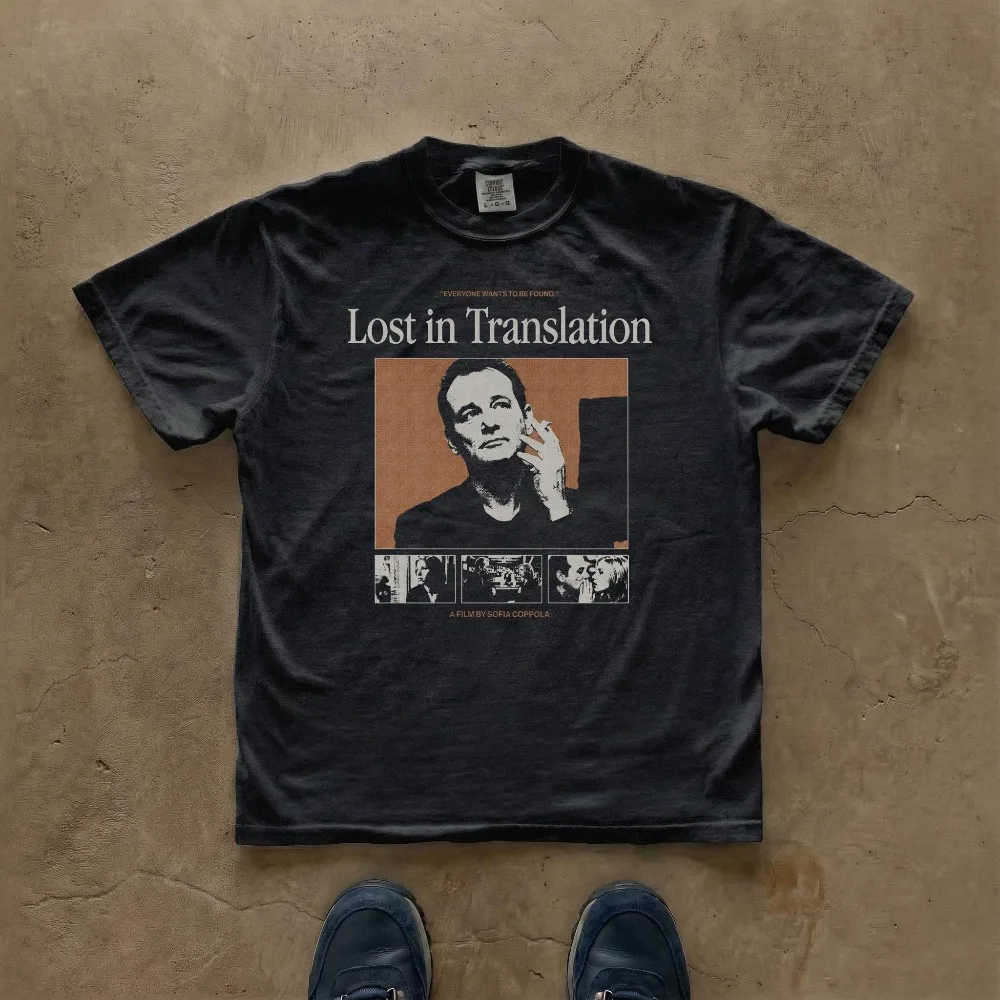 Lost Tokyo T-shirt | Bill Murray Portrait Summer New Unisex Casual Fashion T-shirt