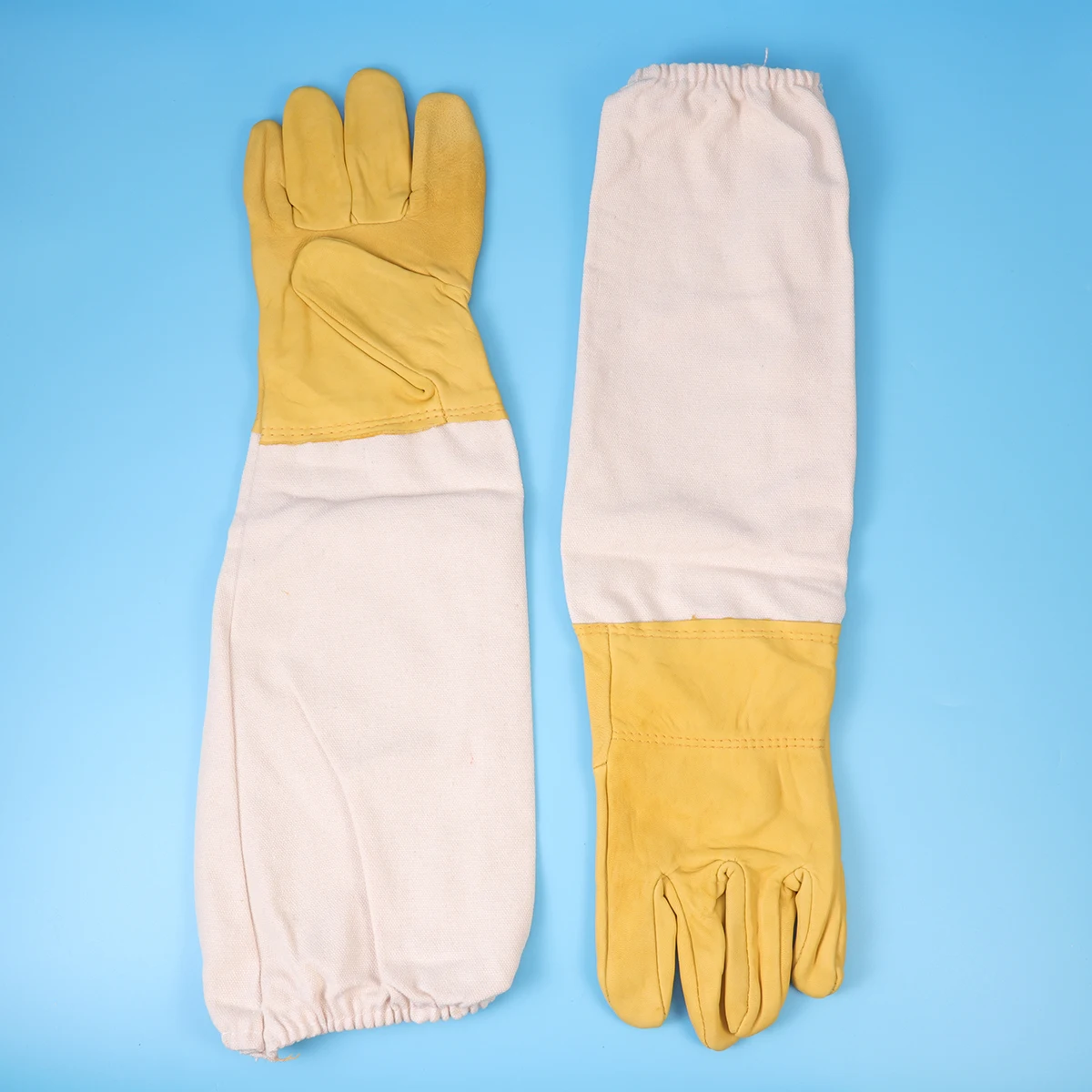 

XXL Size Anti-bee Gloves Lightweight Comfortable Breathable Mesh Long Cuff Elastic Band Beekeeping Protective Gloves Gardening