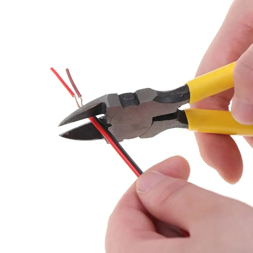 Durable Ultra Sharp Wire Cutter Heavy Duty Precision Cutting Pliers with Long Flat Nose Vise for Cables Wires Craft Cutting