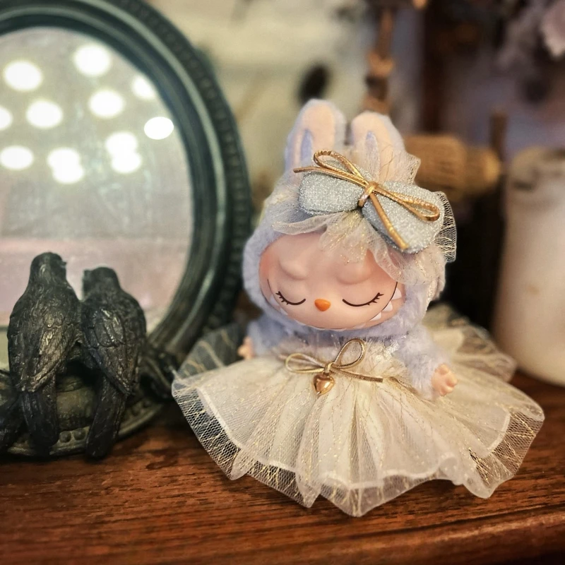 Nuovo vestito da principessa Labubu Mini accessori per costumi da bambola Abito carino con fiocco coreano Kpop Exo Idol Costume regalo