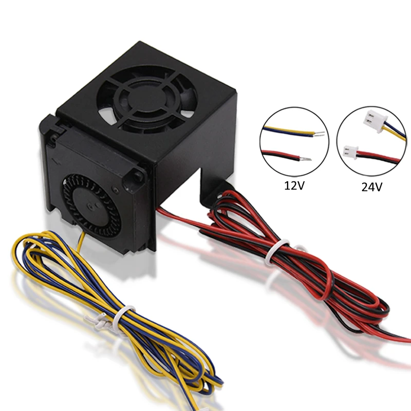 3D Printer Parts for Ender3 CR10 4010 Blower Fan And Axial Fan Cooling Fan Kit With Fan Cover 12V 24V Hot End Print Headr Kit