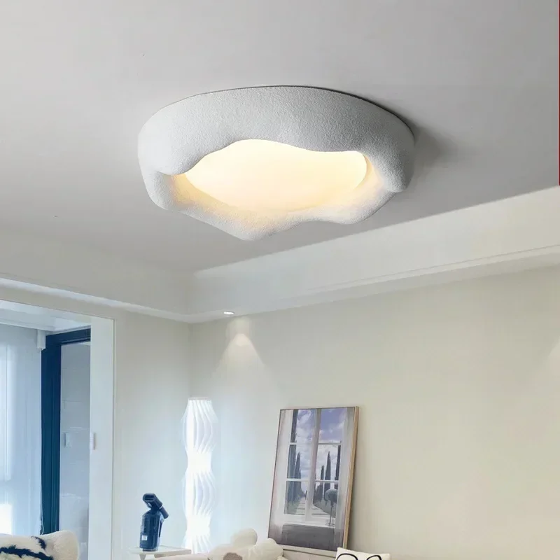 Светодиодный потолочный светильник в скандинавском стиле Wabbi кремового цвета, современный стиль, креативный минималистичный светильник для гостиной, столовой, спальни
