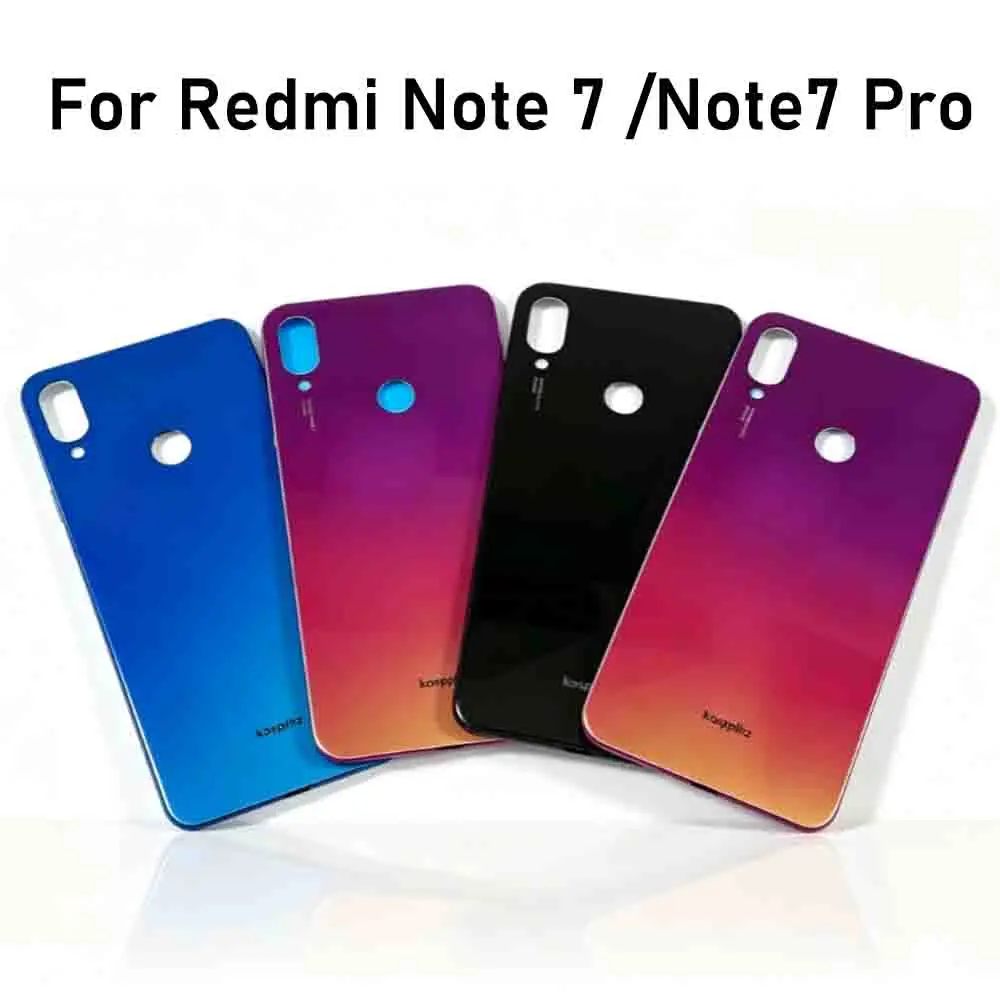 Rückglas für Redmi Note 7 Akku-Rückabdeckung Telefon-Rückgehäuse Rücktür Telefon für Redmi Note 7 Rückglas
