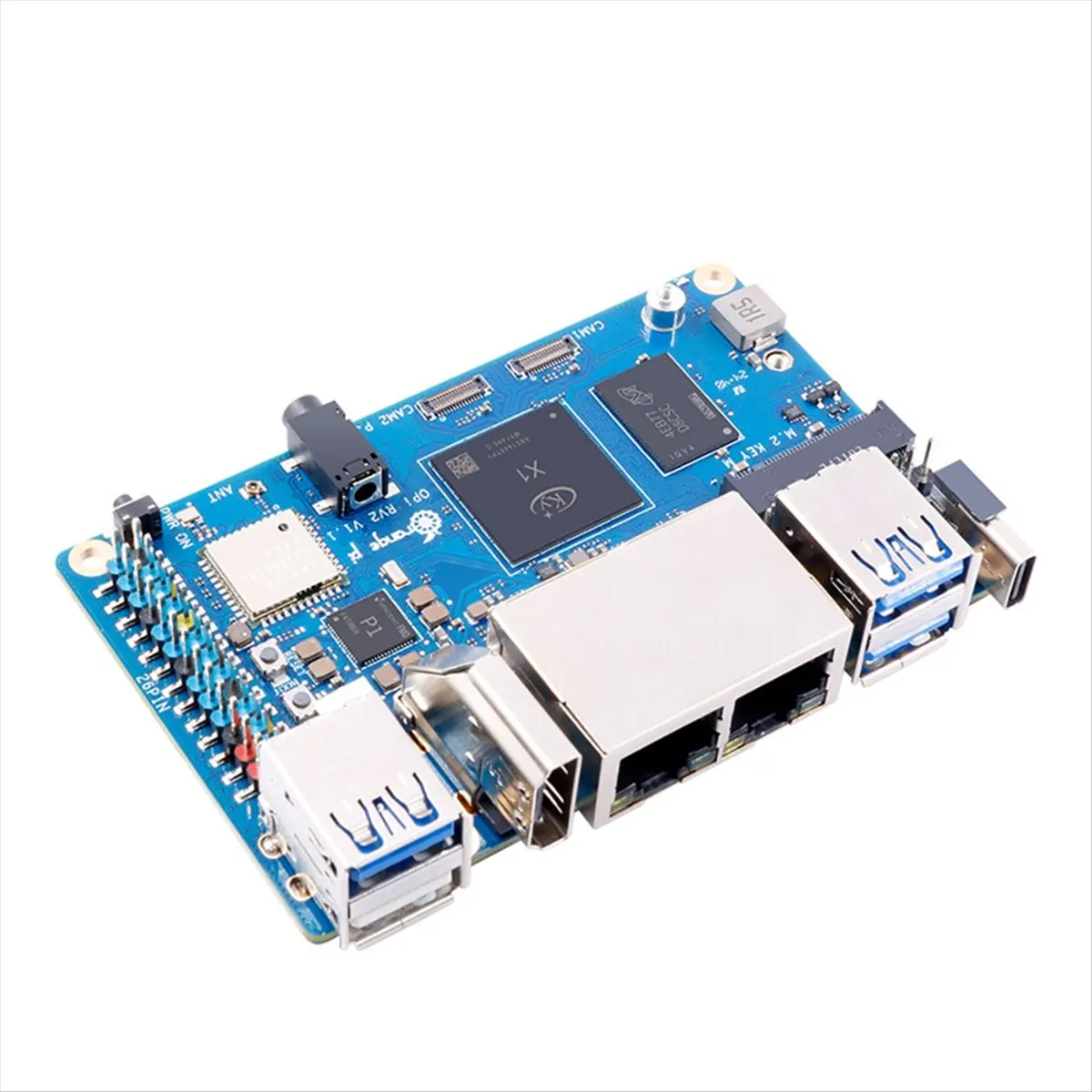 

A10R For Orange Pi RV2 RAM Single Board Computer DDR4 8-Core RISC-V 2TOPS AI CPU WiFi PCIE SSD Mini PC Support Ubuntu OS 4G