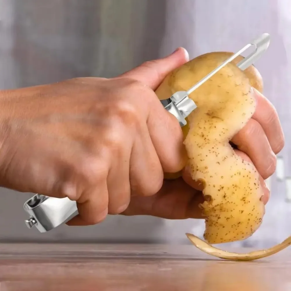 Durable I-Shaped Vegetable Peeler Stainless Steel Ergonomic Fruit Peeler Sharp Potato Peeler Kitchen Paring Tool