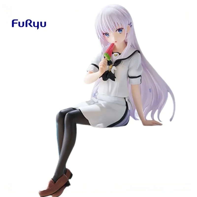 

In Stock Original FuRyu Summer Pockets Naruse Shiroha Anime Character Model Collection Desktop Decoration Toys Festival Gifts